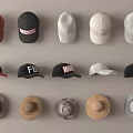 Various Trendy Baseball Caps and Wide Brimmed Hats with Different Colors and Styles