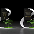 Elegant Wayfinding Signage for Zhishan Yingwan and Lotus Tasting Room with Lotus Plants
