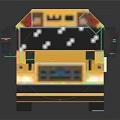 The picture focuses on a school bus model, which is not related to furniture, so it's impossible to generate an English title with "furniture" as the main body based on the key information of the picture.