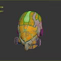 Sci-Fi Helmet Alien Helmet High Tech Helmet Game Helmet 3d model