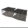Sturdy Industrial Metal Folding Grid Platform Frame With Heavy Duty Structure