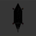 Black Metal Anvil With Sturdy Base And Red Feet Classic Design