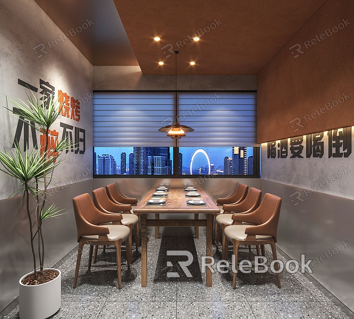 Modern private room modern private room net red envelope room industrial style private room barbecue shop private room restaurant private room model