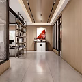 Modern Public Office Space Interior With Open Layout Bookshelves Desks And Art Decor