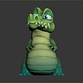 Crocodile Alligator Nile Crocodile carnivore reptile cold-blooded animal reptile 3d model