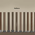 Poliform Decorative Columns Featuring Different Wooden Styles And Base Designs 3d model