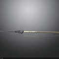 Traditional Weapon Spear With Sharp Metal Head And Ornate Wooden Handle
