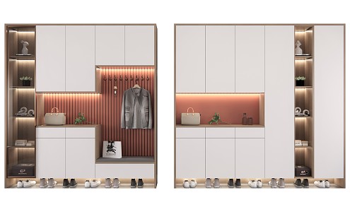 Modern Shoe Cabinet Simple 3d model