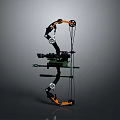 Crossbow Mechanical Crossbow Shift Bow and Arrow Shoot Far Equipment Weapons High-tech Crossbow 3d model