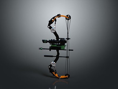 Crossbow Mechanical Crossbow Shift Bow and Arrow Shoot Far Equipment Weapons High-tech Crossbow 3d model