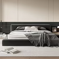 Modern Minimalist Bedroom Interior Design With Neutral Tones King Bed And Plush Rug