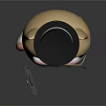 Cute Cat Game Movie Character With Top Hat Monocle Mustache And Black Suit Holding Briefcase