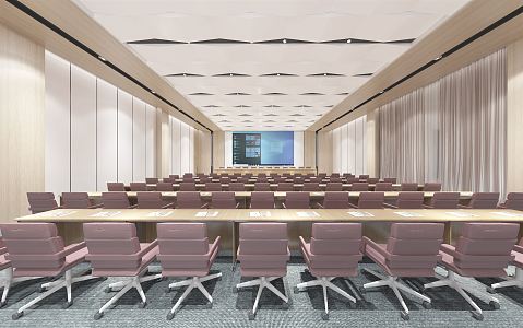 Modern Conference Hall Live Broadcast Conference Hall 3d model