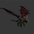 Red Dragon Game Movie Character With Mythical Wings And Scaled Body