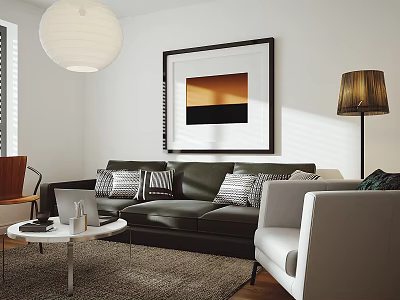 Modern Living Room Simple Living Room 3d model