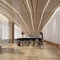 Modern Music Room Music Rehearsal Hall 3d model