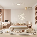 Children's Bedroom Daughter Room Princess Room 3d model