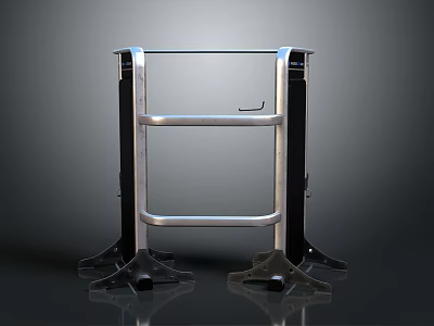 Stable Metal Equipment Frame With Supportive Base And Durable Modern Design 3d model