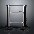 Stable Metal Equipment Frame With Supportive Base And Durable Modern Design 3d model