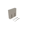 Modern Minimalist Wardrobe Design With Sleek Panels And Multiple Color Options