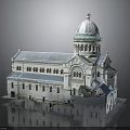 Historic Classical Building With Dome Roof Multiple Arched Windows And Stone Facade