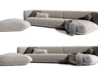 Modern Cassina Combination Sofa 3d model