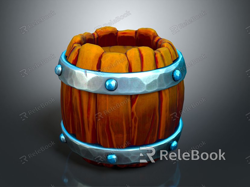 Modern Wine Barrel Beer Barrel Wooden Barrel Water Barrel Old Wooden Barrel Wooden Water Barrel model