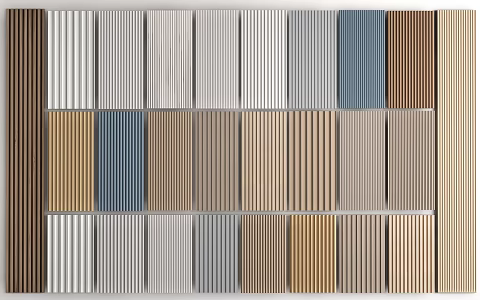 Modern wall panel background wall decorative panel 3d model