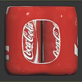 Classic Red Coca-Cola Beverage Pack With Multiple Cans For Refreshment Drink 3d model