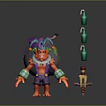 Monkey CG Monkey Cartoon Monkey Anime Monkey Stylized Monkey Fantasy Style Monkey Toy 3d model