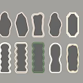 Elegant Various Shaped Decorative Mirrors With Unique Frames And Wall