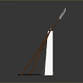 Weapon Rack Cold Weapon Sword Halberd Axe Hook Fork Spear Trident 3d model