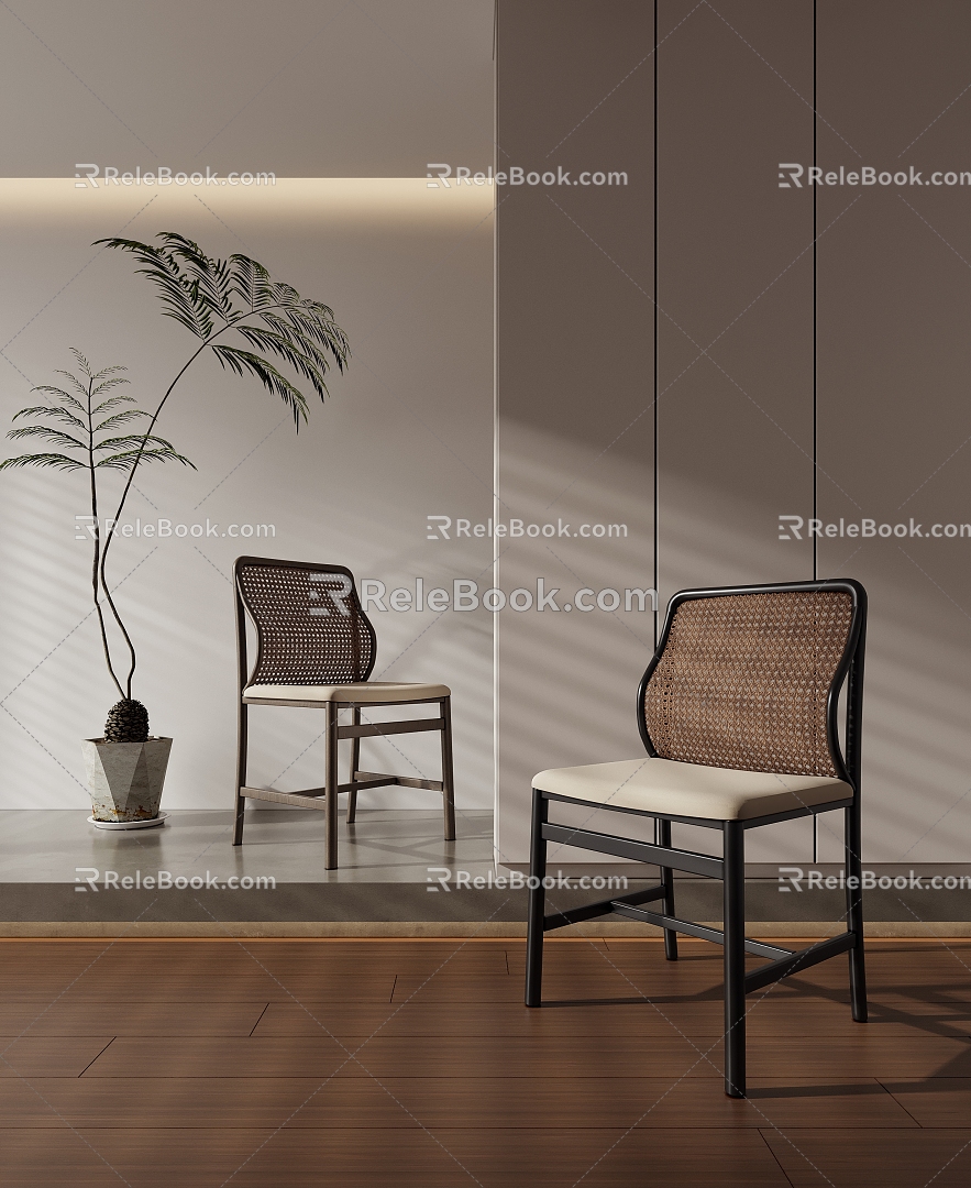 Leisure Chair Single Chair Office Chair Dining Chair 3d model