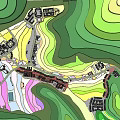 Lush Green Hillside Scenery With Picturesque Villages And Terraced Fields