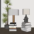 Modern table lamp 3d model