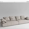 Modern Multiplayer Sofa 3d model