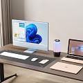 Computer Desktop Computer Laptop Monitor 3d model