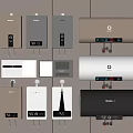 Various Styles of Water Heaters as Daily Electrical Appliances on