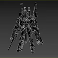 Robot Armed Robot Science Fiction Robot War Machine Mobile Soldier Gundam Transformers 3d model