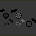 Premium Automotive Parts Including Alloy Rims And Durable Rubber Tires