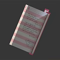 Pink Polka Dot Notebook Open With Striped Pages And Handwritten Little Notes