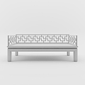 New Chinese-style Lohan Bed 3d model