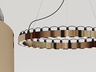 Modern chandelier metal multi-head chandelier 3d model