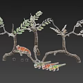 chameleon lizard reptile 3d model
