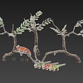 chameleon lizard reptile 3d model