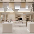 SHUPADO 105 Modern Retail Store Interior With Display Shelves Counter And Products