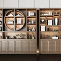 New Chinese Bookcase Combination 3d model
