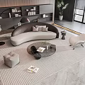 Modern Sofa And Round Glass Coffee Table Set For Living Room