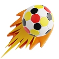 Modern Football Sports Football Cartoon Football 3d model