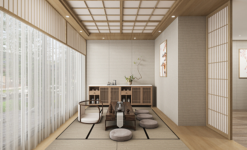 Japanese Tea Room Tatami Tea Room 3d model